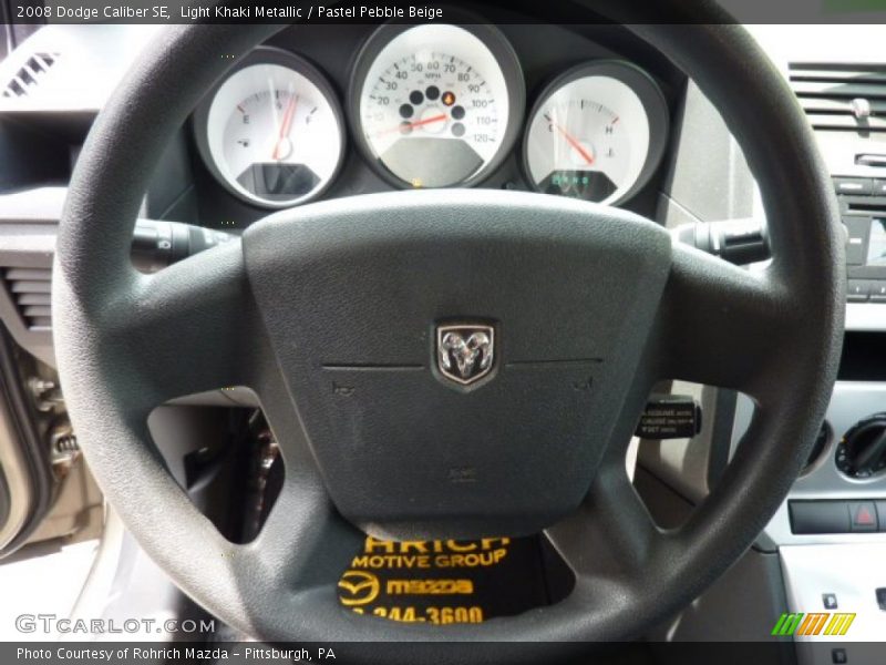 Light Khaki Metallic / Pastel Pebble Beige 2008 Dodge Caliber SE