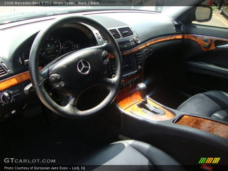 Black / Black 2008 Mercedes-Benz E 350 4Matic Sedan