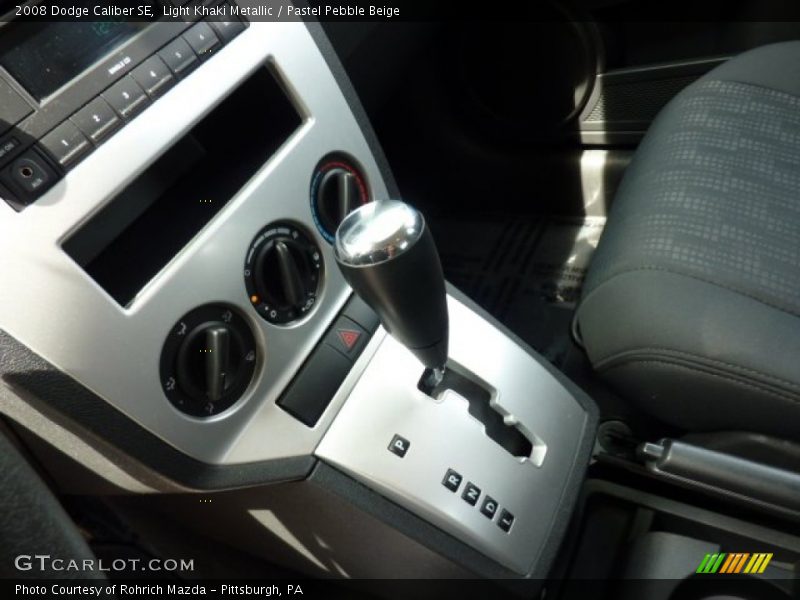 Light Khaki Metallic / Pastel Pebble Beige 2008 Dodge Caliber SE
