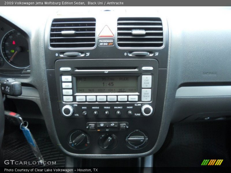 Black Uni / Anthracite 2009 Volkswagen Jetta Wolfsburg Edition Sedan