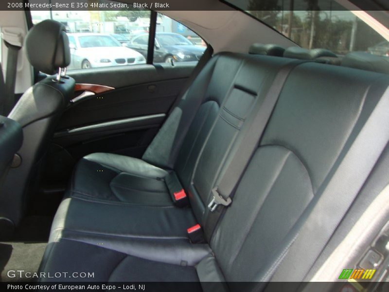 Black / Black 2008 Mercedes-Benz E 350 4Matic Sedan