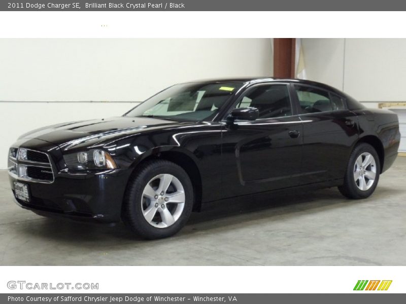 Brilliant Black Crystal Pearl / Black 2011 Dodge Charger SE