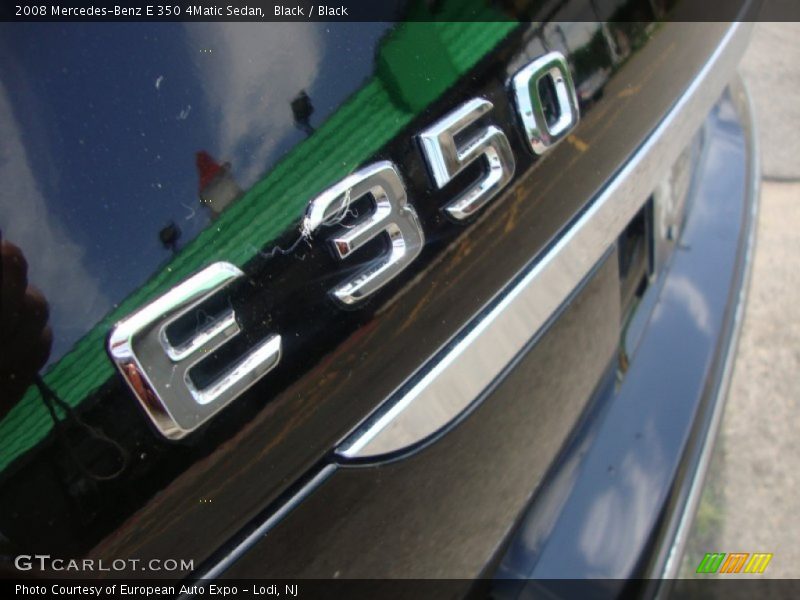 Black / Black 2008 Mercedes-Benz E 350 4Matic Sedan