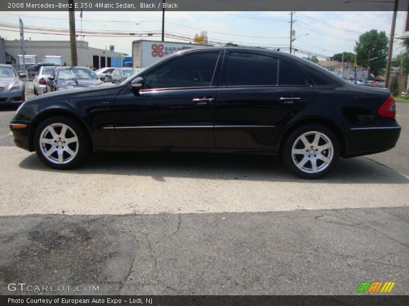 Black / Black 2008 Mercedes-Benz E 350 4Matic Sedan