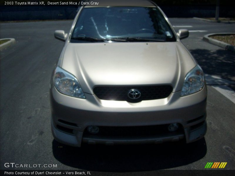 Desert Sand Mica / Dark Gray 2003 Toyota Matrix XR