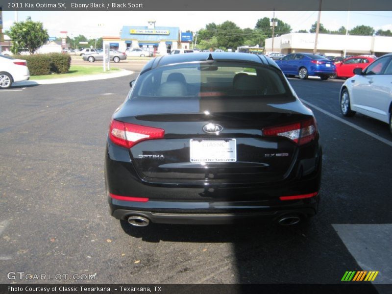 Ebony Black / Black Sport 2011 Kia Optima SX