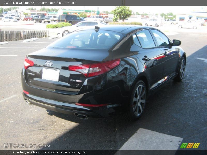 Ebony Black / Black Sport 2011 Kia Optima SX