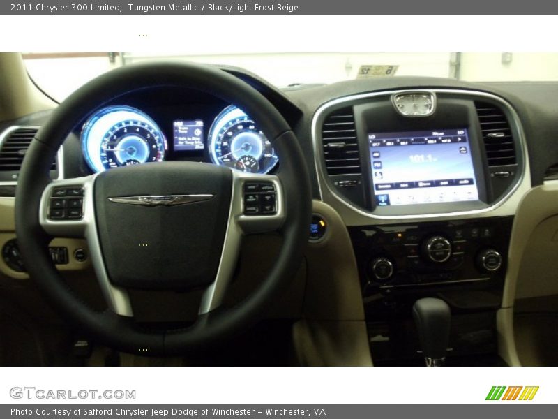 Tungsten Metallic / Black/Light Frost Beige 2011 Chrysler 300 Limited