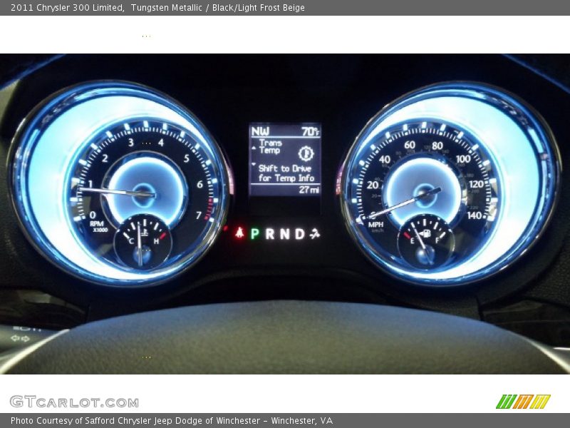 Tungsten Metallic / Black/Light Frost Beige 2011 Chrysler 300 Limited