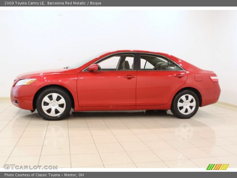 Barcelona Red Metallic / Bisque 2009 Toyota Camry LE