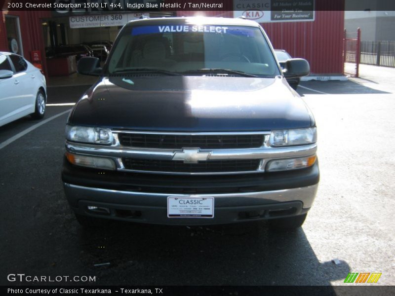Indigo Blue Metallic / Tan/Neutral 2003 Chevrolet Suburban 1500 LT 4x4