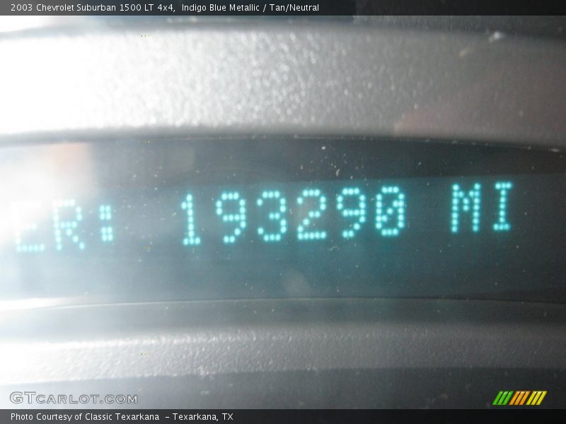 Indigo Blue Metallic / Tan/Neutral 2003 Chevrolet Suburban 1500 LT 4x4