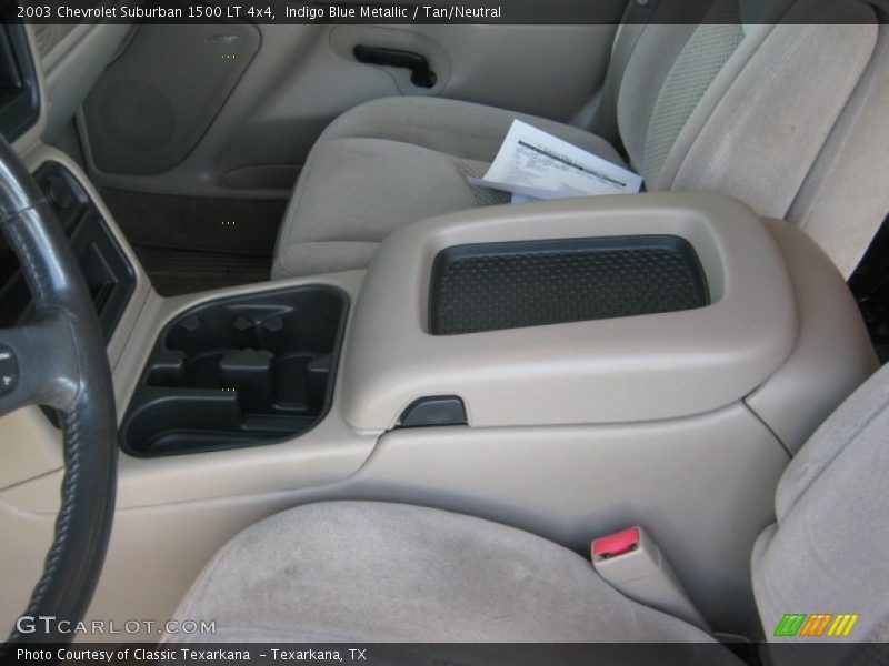 Indigo Blue Metallic / Tan/Neutral 2003 Chevrolet Suburban 1500 LT 4x4