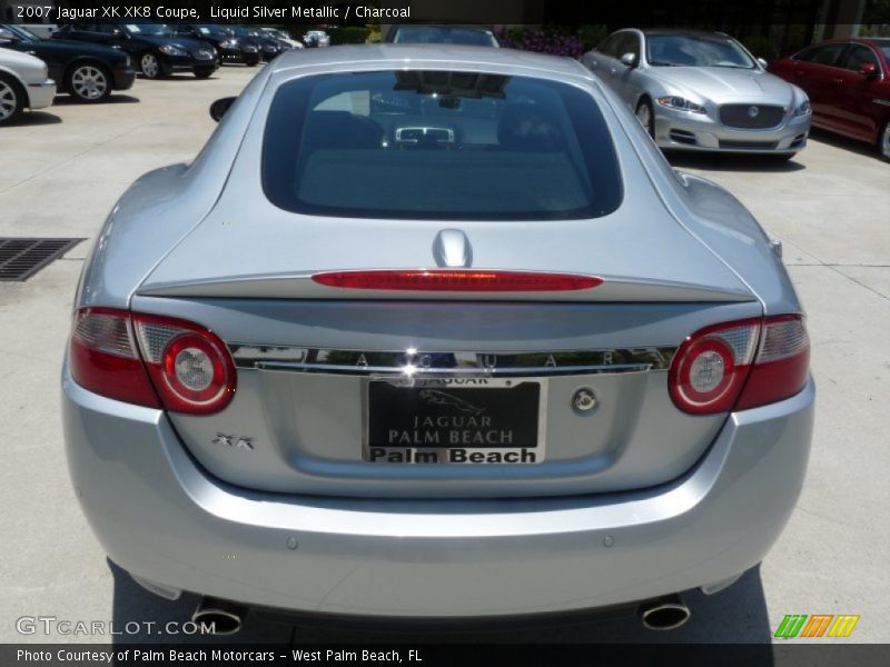 Liquid Silver Metallic / Charcoal 2007 Jaguar XK XK8 Coupe