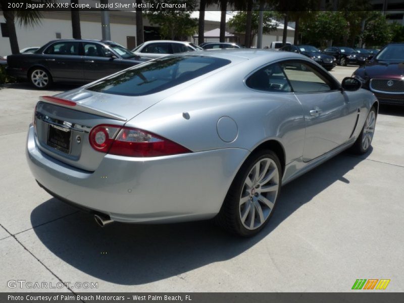 Liquid Silver Metallic / Charcoal 2007 Jaguar XK XK8 Coupe