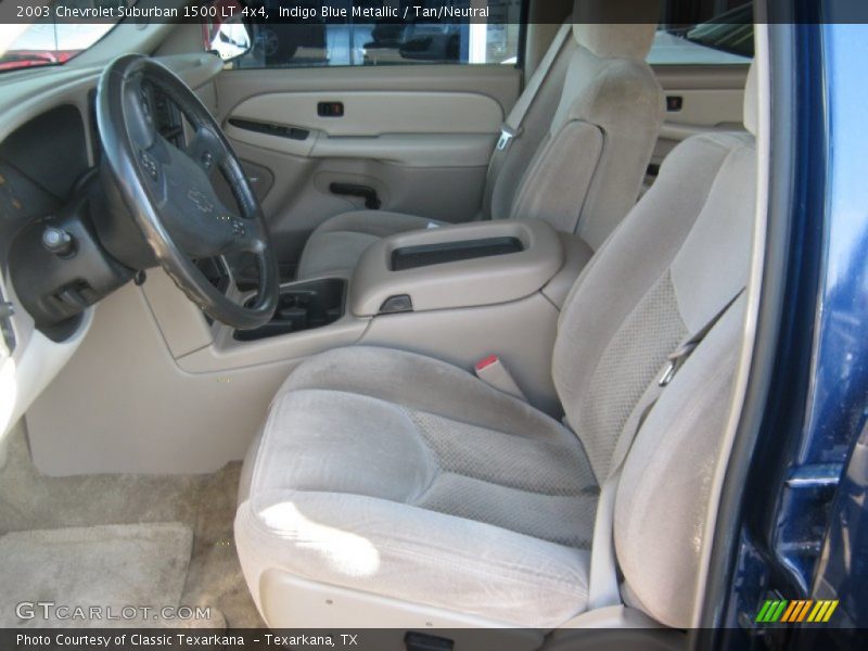 Indigo Blue Metallic / Tan/Neutral 2003 Chevrolet Suburban 1500 LT 4x4