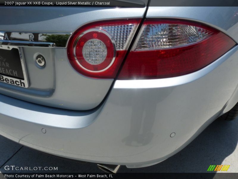 Liquid Silver Metallic / Charcoal 2007 Jaguar XK XK8 Coupe