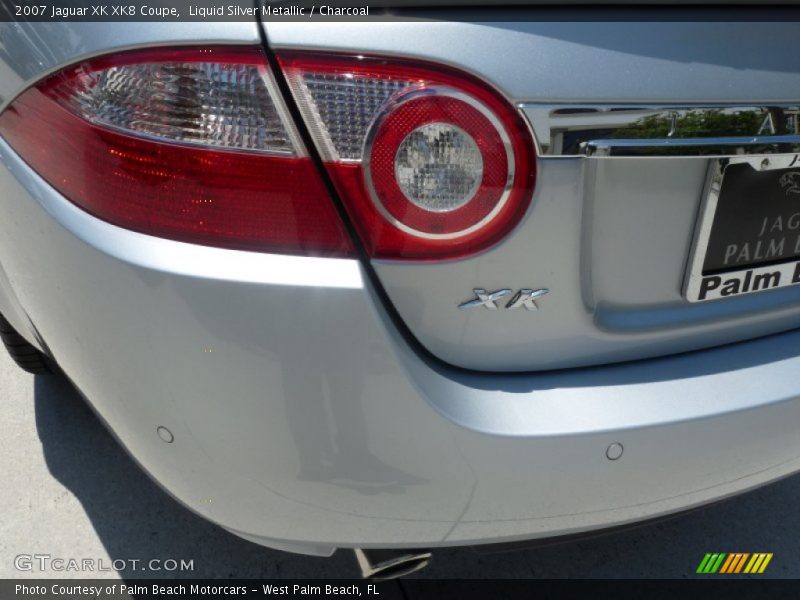 Liquid Silver Metallic / Charcoal 2007 Jaguar XK XK8 Coupe