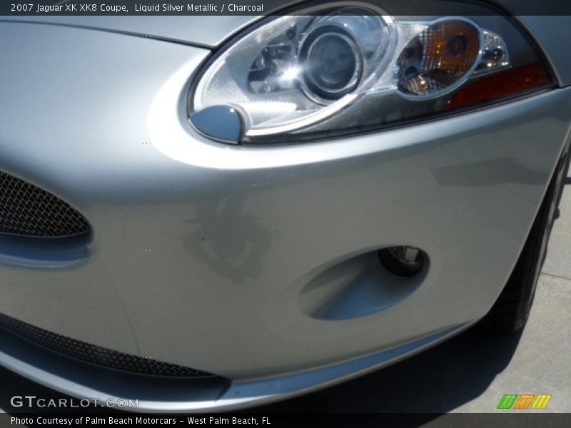 Liquid Silver Metallic / Charcoal 2007 Jaguar XK XK8 Coupe