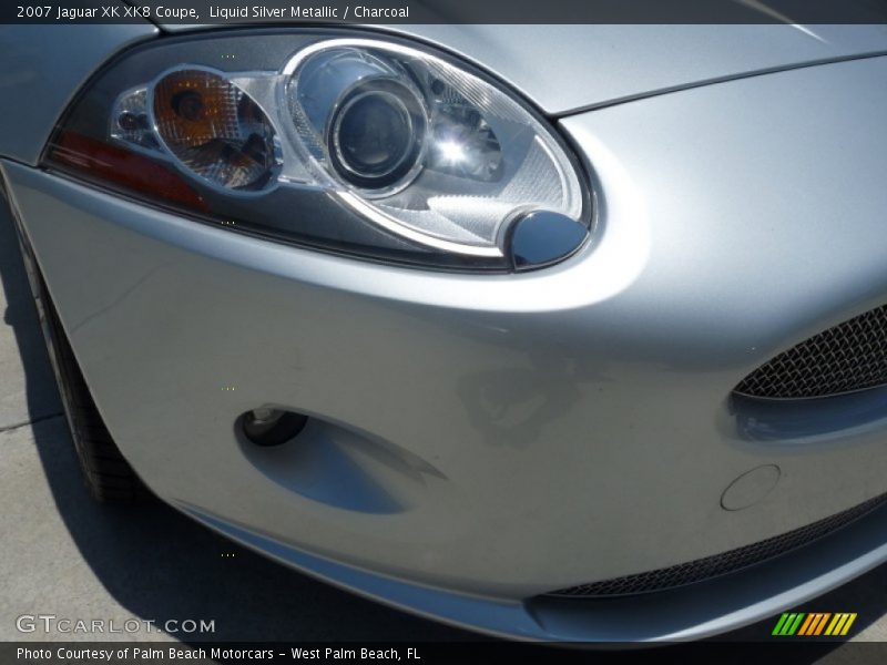 Liquid Silver Metallic / Charcoal 2007 Jaguar XK XK8 Coupe