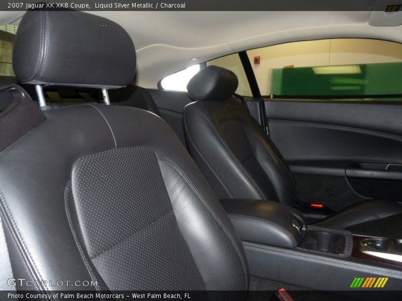 Liquid Silver Metallic / Charcoal 2007 Jaguar XK XK8 Coupe