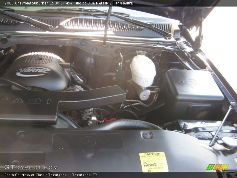 Indigo Blue Metallic / Tan/Neutral 2003 Chevrolet Suburban 1500 LT 4x4