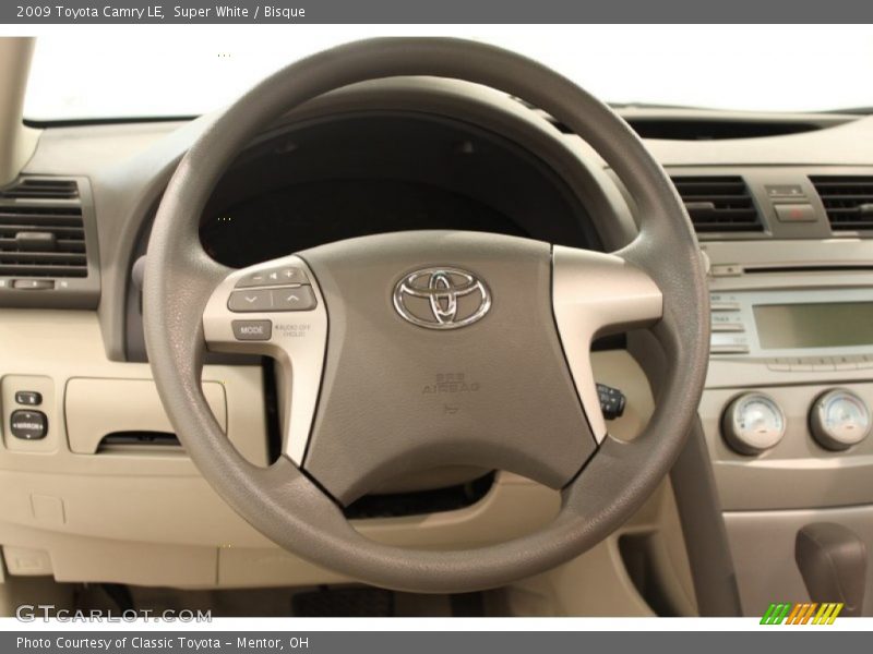 Super White / Bisque 2009 Toyota Camry LE