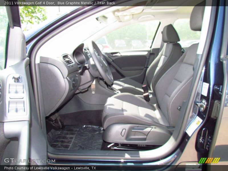Blue Graphite Metallic / Titan Black 2011 Volkswagen Golf 4 Door