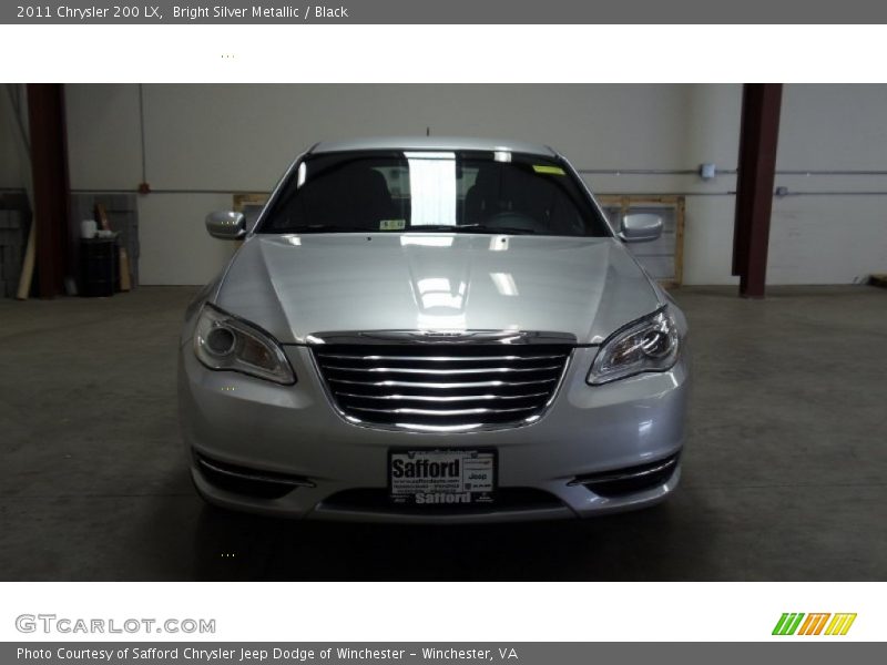 Bright Silver Metallic / Black 2011 Chrysler 200 LX