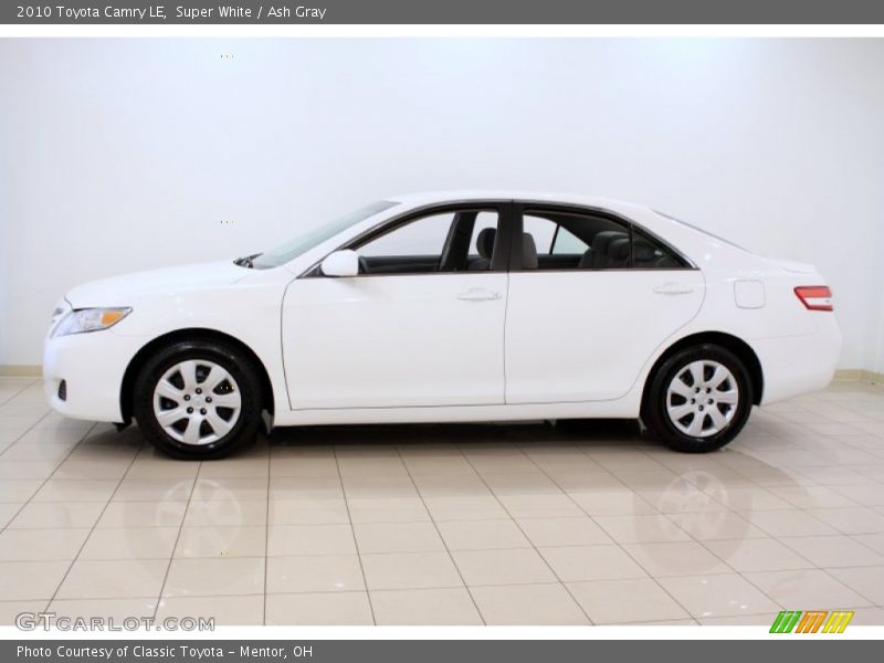 Super White / Ash Gray 2010 Toyota Camry LE