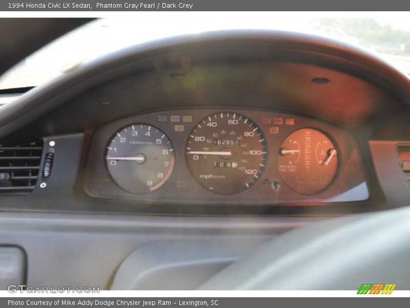 Phantom Gray Pearl / Dark Grey 1994 Honda Civic LX Sedan