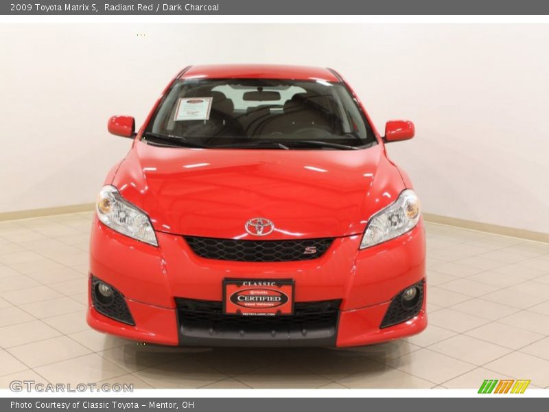Radiant Red / Dark Charcoal 2009 Toyota Matrix S