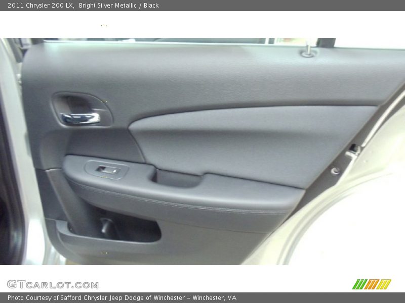 Bright Silver Metallic / Black 2011 Chrysler 200 LX