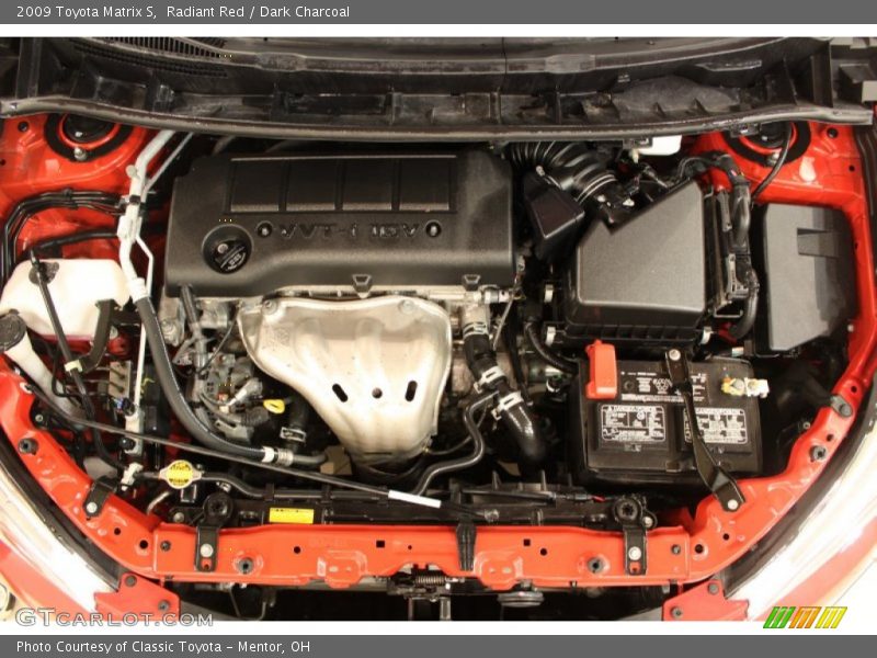 Radiant Red / Dark Charcoal 2009 Toyota Matrix S