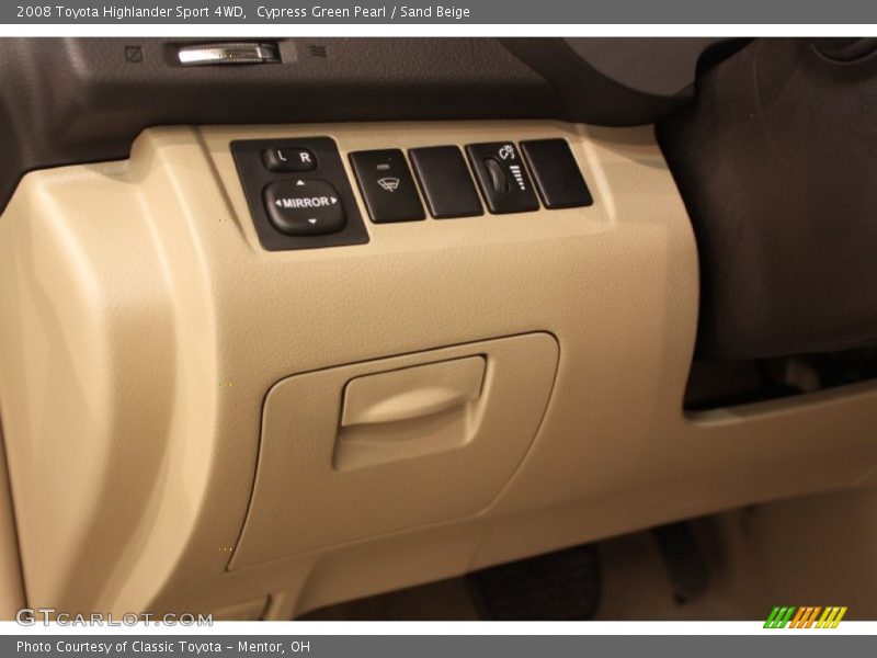 Cypress Green Pearl / Sand Beige 2008 Toyota Highlander Sport 4WD