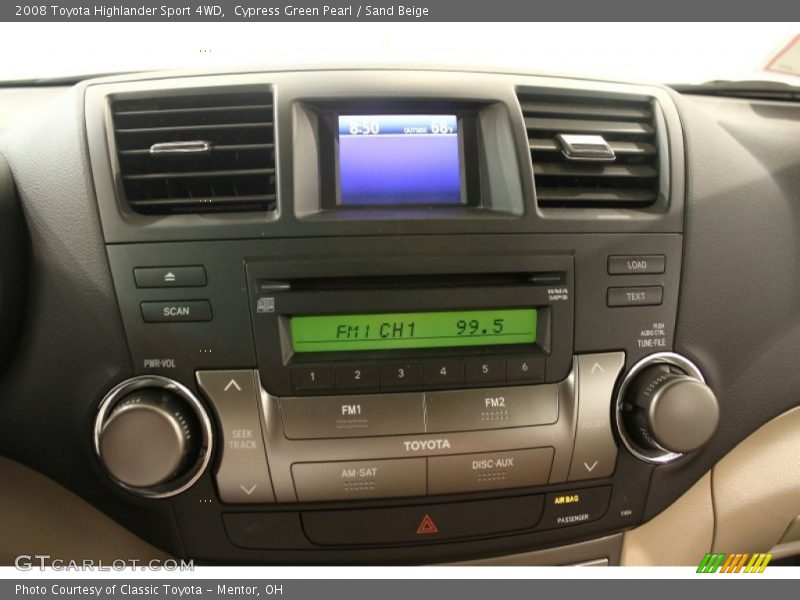 Cypress Green Pearl / Sand Beige 2008 Toyota Highlander Sport 4WD