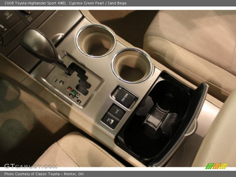 Cypress Green Pearl / Sand Beige 2008 Toyota Highlander Sport 4WD