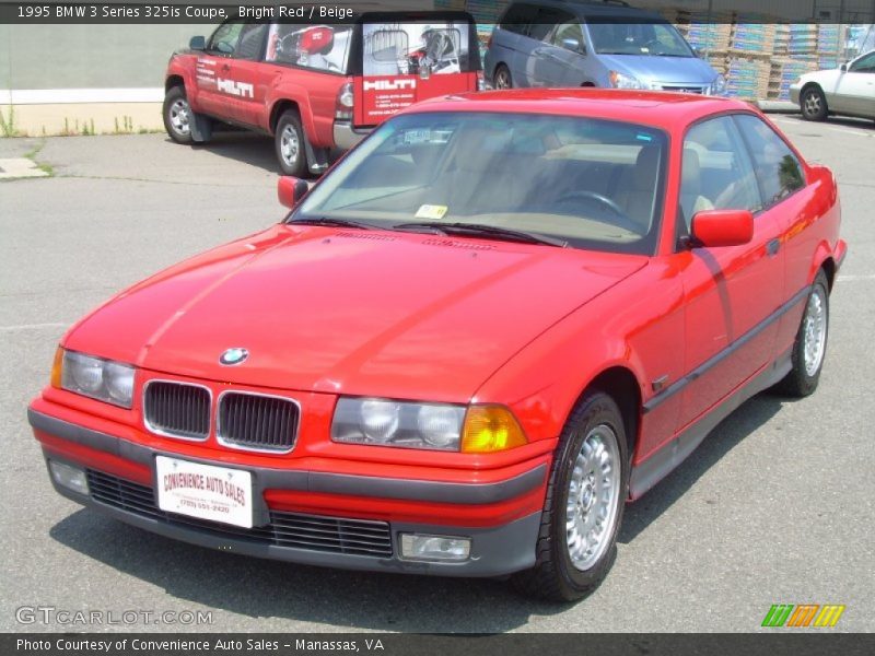 Bright Red / Beige 1995 BMW 3 Series 325is Coupe