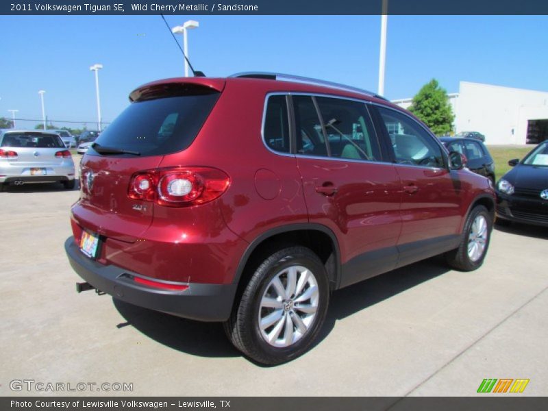 Wild Cherry Metallic / Sandstone 2011 Volkswagen Tiguan SE