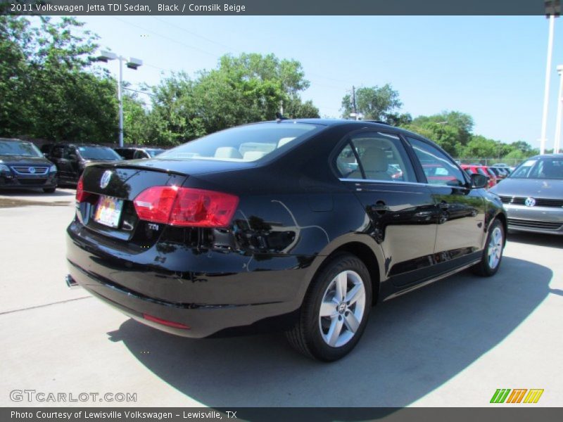 Black / Cornsilk Beige 2011 Volkswagen Jetta TDI Sedan