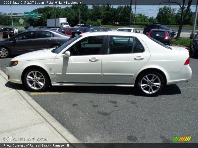 Polar White / Parchment 2008 Saab 9-5 2.3T Sedan