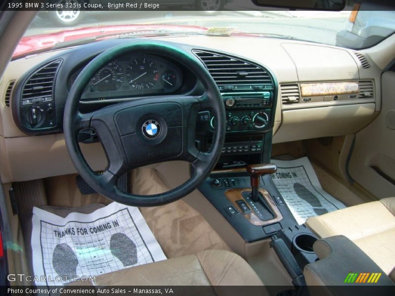 Bright Red / Beige 1995 BMW 3 Series 325is Coupe
