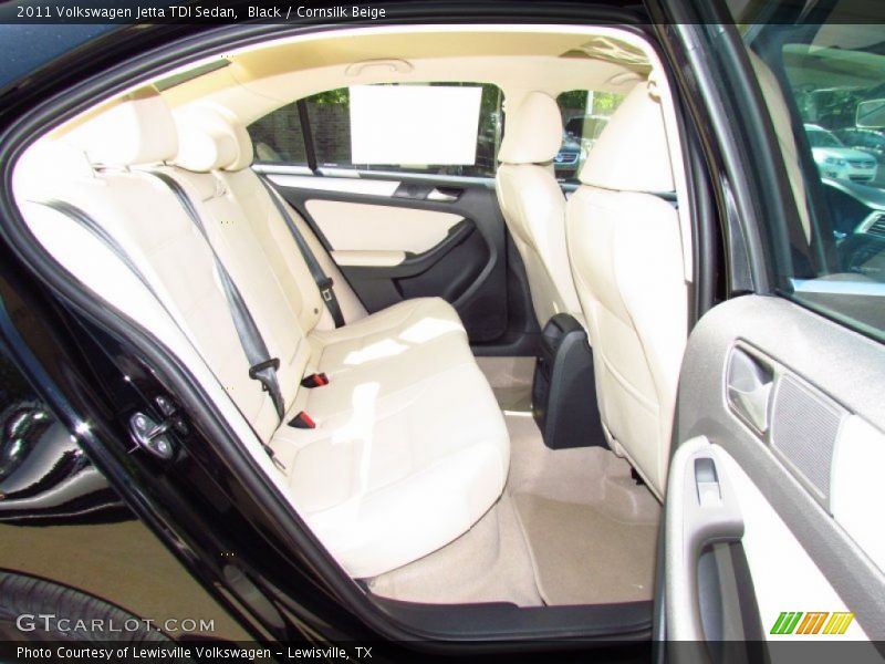 Black / Cornsilk Beige 2011 Volkswagen Jetta TDI Sedan