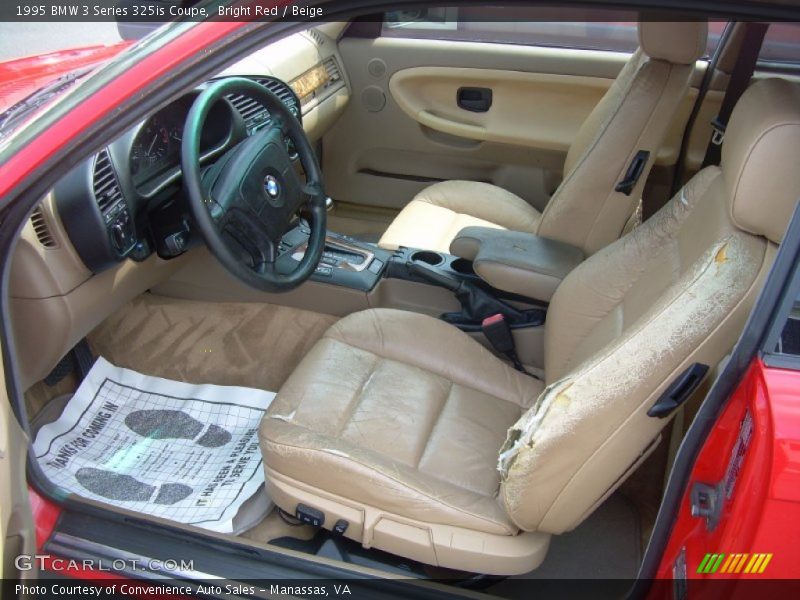 Bright Red / Beige 1995 BMW 3 Series 325is Coupe