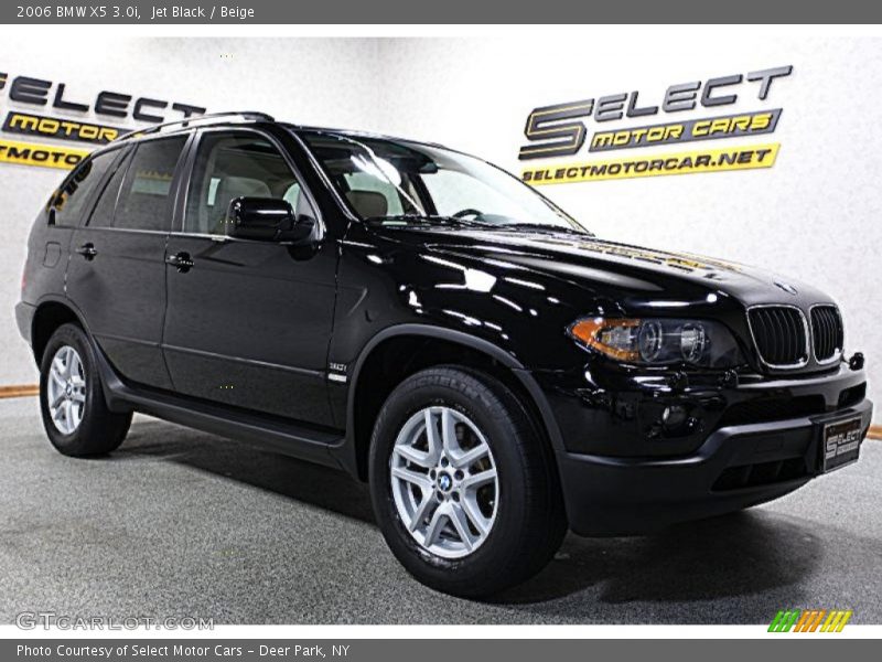 Jet Black / Beige 2006 BMW X5 3.0i