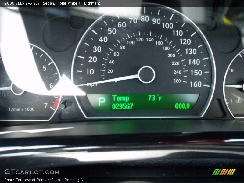 Polar White / Parchment 2008 Saab 9-5 2.3T Sedan