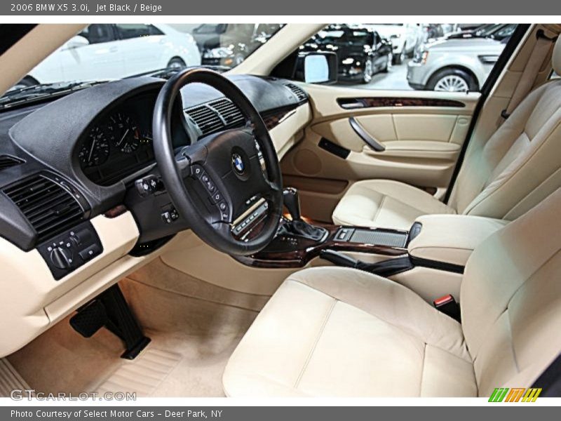 Jet Black / Beige 2006 BMW X5 3.0i