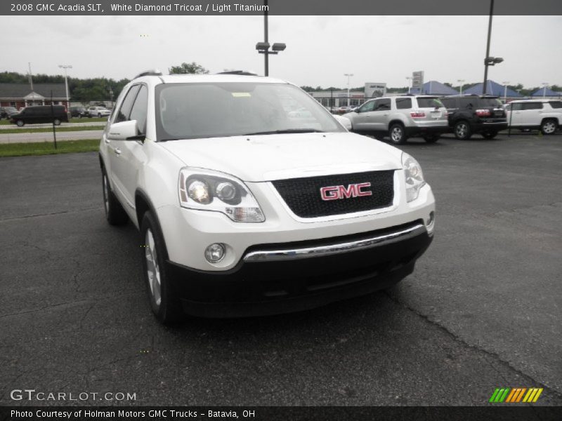 White Diamond Tricoat / Light Titanium 2008 GMC Acadia SLT