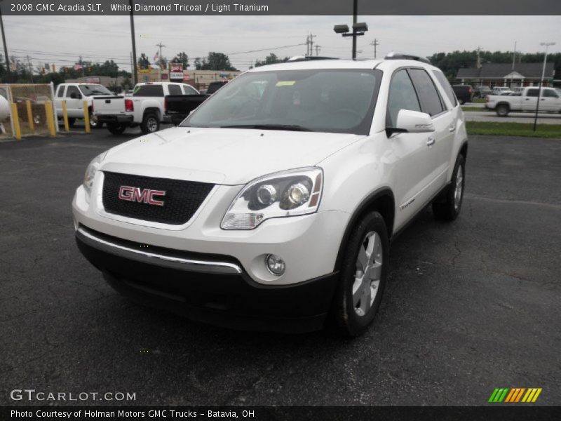 White Diamond Tricoat / Light Titanium 2008 GMC Acadia SLT