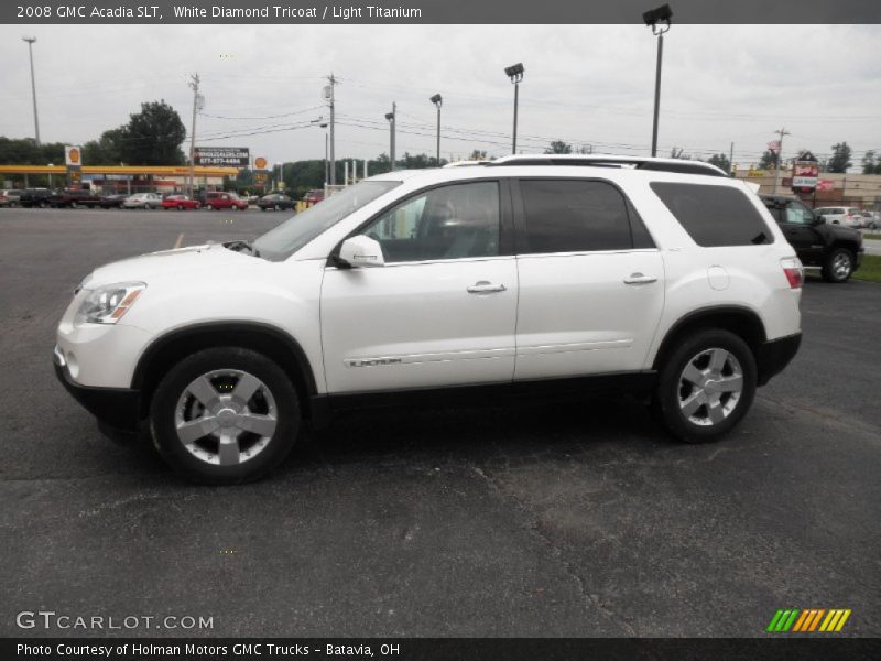 White Diamond Tricoat / Light Titanium 2008 GMC Acadia SLT